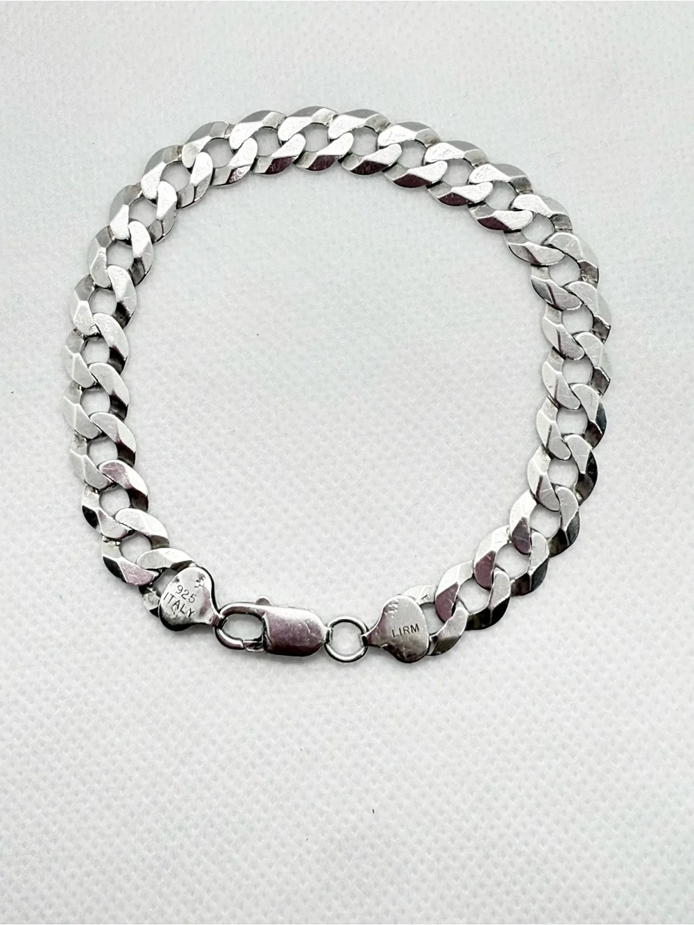 Italian Made Sterling Silver Cuban Link Bracelet - Silver!